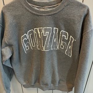 Gonzaga University Bulldogs Crewneck Sweatshirt Grey